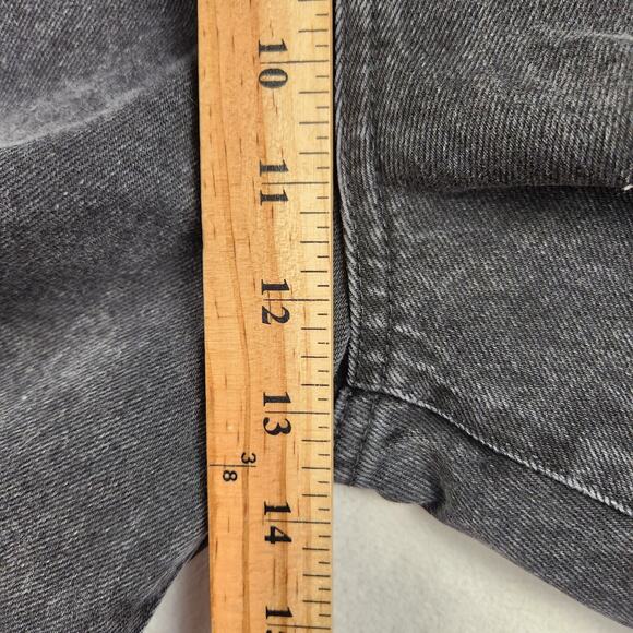 Zara Baggy Wide Jeans Women’s SZ 10 Black Wide Leg Crop Denim High Rise Cotton - Picture 9 of 14